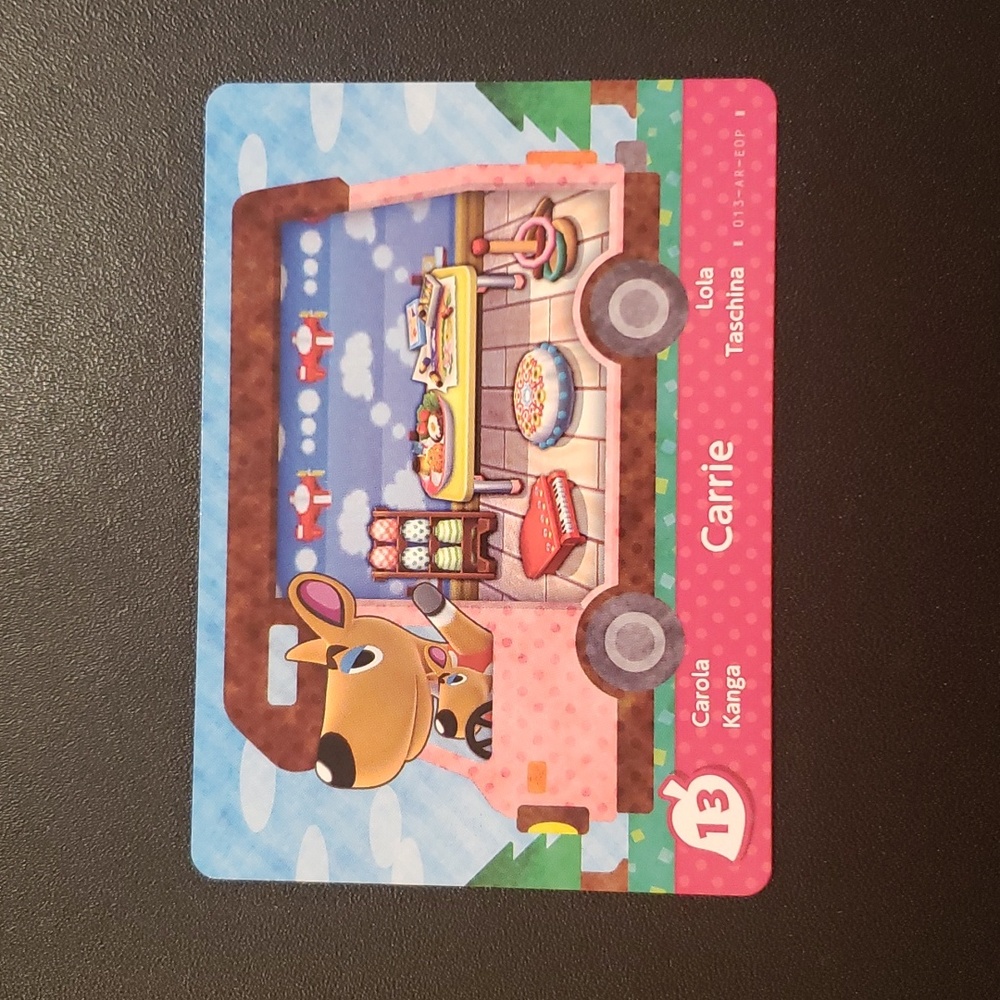 Carrie 13 welcome amiibo RV series animal crossing ACNH Nintendo switch